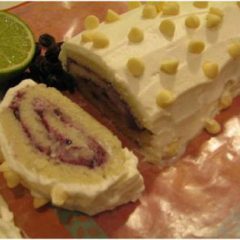 Blueberry Cream Swiss Roll