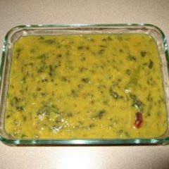 Creamy Mung Dal with Chopped Spinach