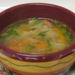 Clear Cabbage Carrot Soup