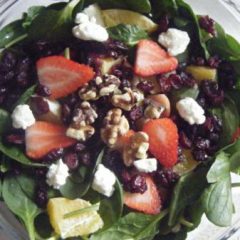 Spinach and Strawberry salad