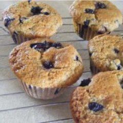 Buttermilk blueberry muffins