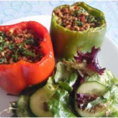 Stuffed peppers-vegan