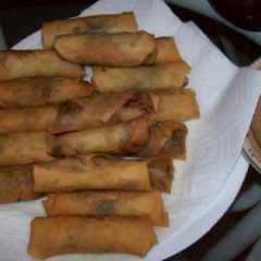 Spring Rolls with Tomato Dip