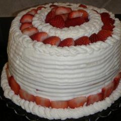 Strawberry layer cake