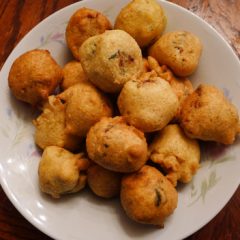 Batter-coated Mashed Potato balls