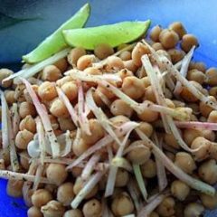 Chickpea and Ginger root Salad