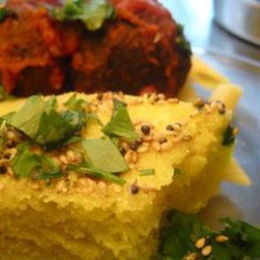 Steamed Semolina Breads (Dhokla)