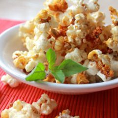 Sweet Crunchy Kettle Popcorn cooked in Ghee