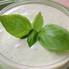 Sweet Yogurt Basil Salad Dressing