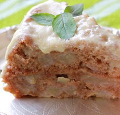 Moist Apple Cake with Honey-Cinnamon Frosting