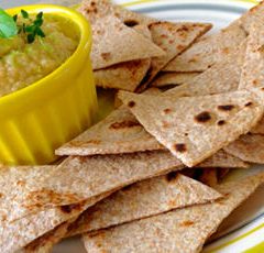 Healthy Baked Chapati Chips