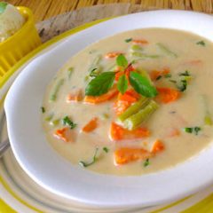 Steamed Vegetables in a Coconut milk
