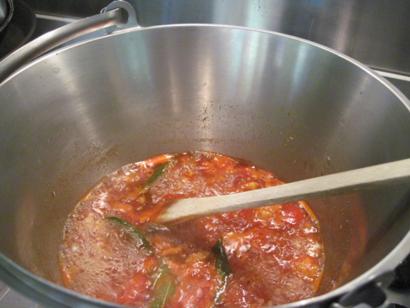 Sweet Tomato Chutney with fennel