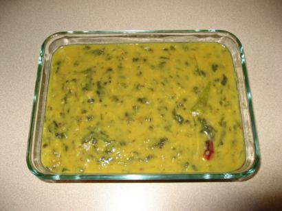 Creamy Mung Dal with Chopped Spinach