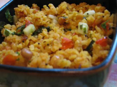 Flattened Rice Pilaf