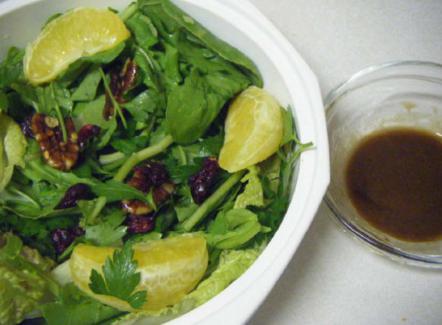 Honey Pecan and Greens Salad