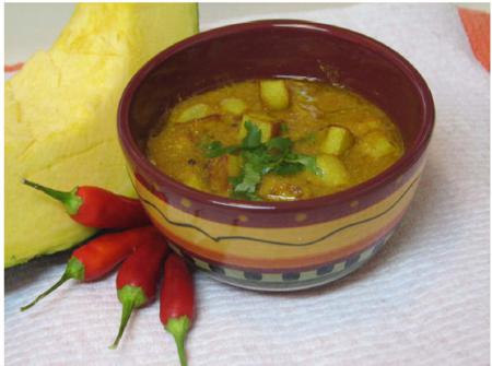 Potato Cubes in Pumpkin Curry