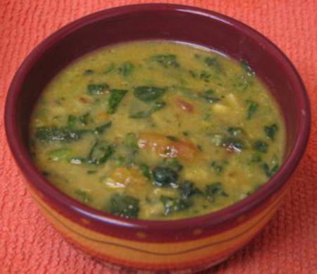 Spinach Dal Soup