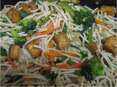 Stir fry veggie noodles