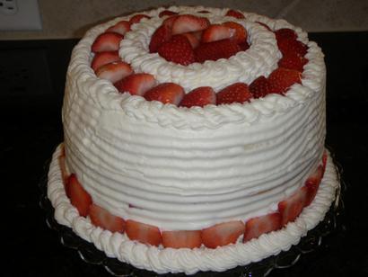 Strawberry layer cake