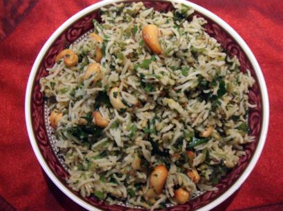 Spinach Masala Pongal