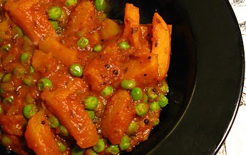 Simple potato and Green Pea Stew