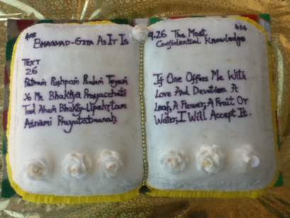 Bhagavad Gita Cake