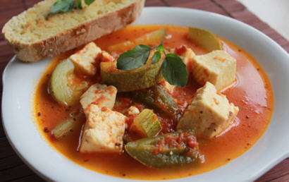 Easy Chunky Tomato Jalapeno Paneer Soup