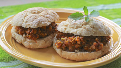 Vegetable Paneer Sloppy Joes Sandwich