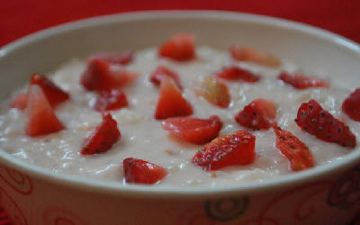 Strawberry Kheer (Pudding)