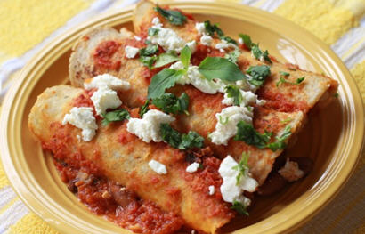 Cheesy Bean Enchiladas