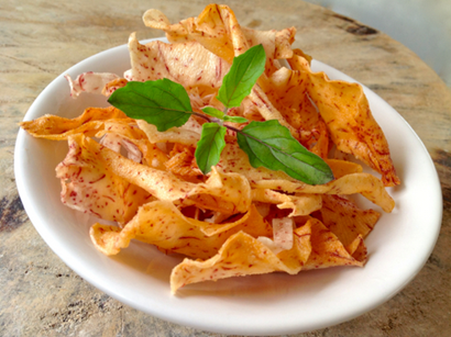 Fried Taro Root Chips