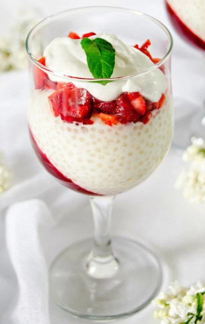 Eggless Tapioca Pudding