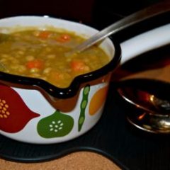 Nutritious Whole Grain, Split Pea and Vegetable Soup