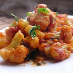 North Indian Curried Cauliflower and Potatoes